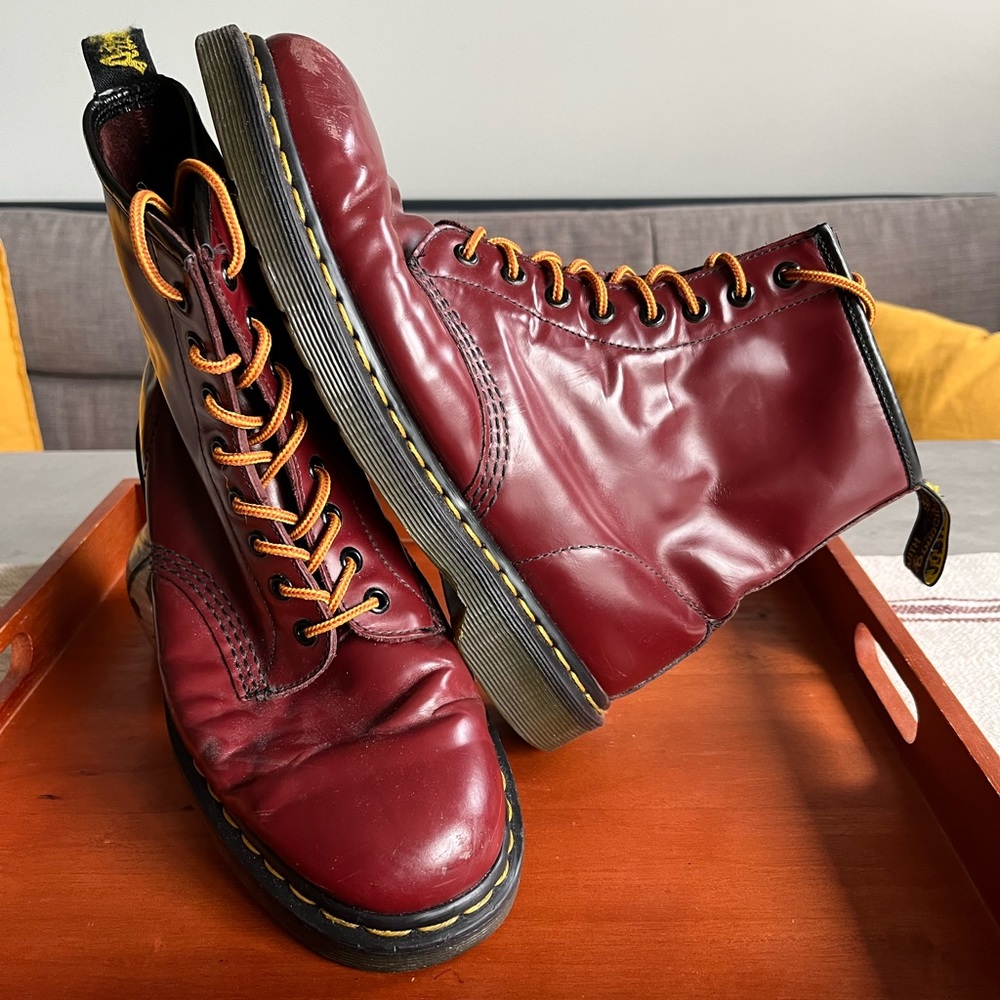 Dr. Martens - 1460 Smooth Cherry Red Boots